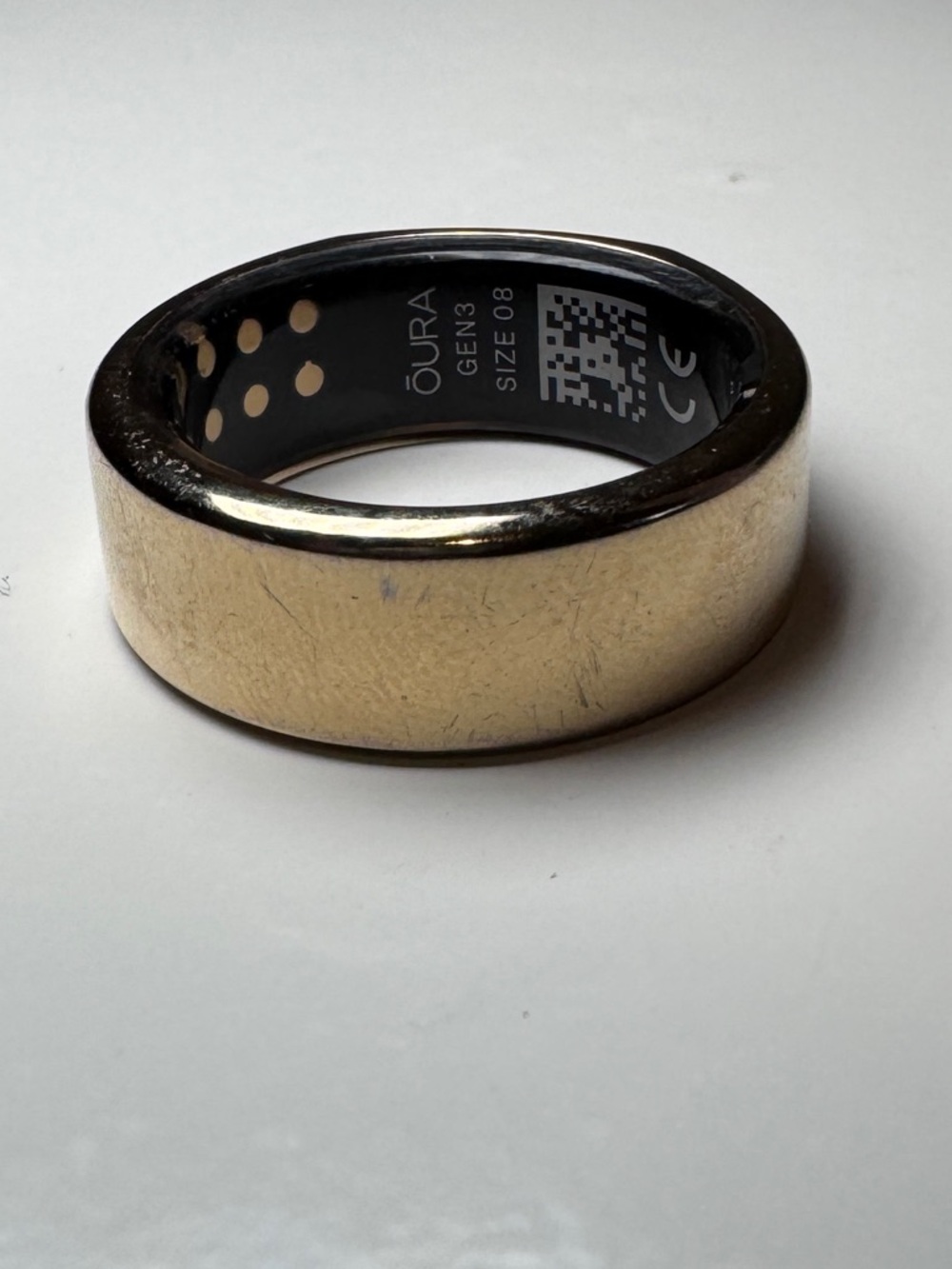 Oura Ring - Gen 3 Heritage Gold size 8 (used and battery NOT working properly)